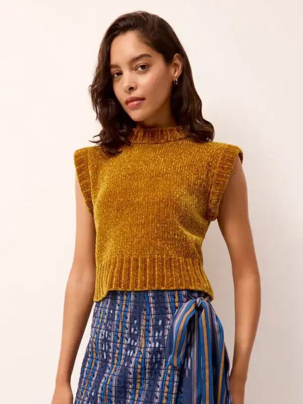 NWT Marie Oliver Chenille Knit Sleeveless Top in Biscotti Size Small MSRP $275